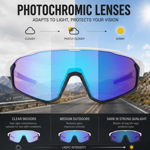 ☀️UV400 Photochromic Polarized Safety Glasses