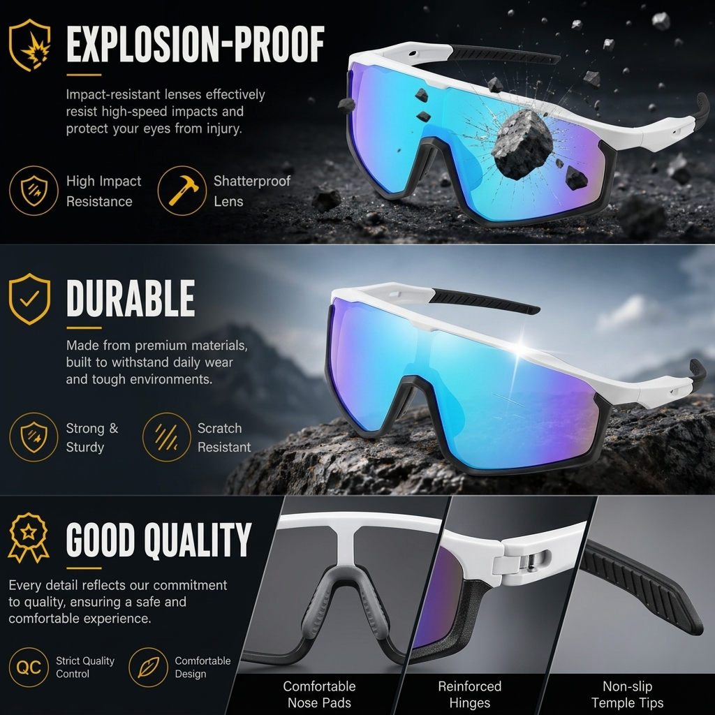 ☀️UV400 Photochromic Polarized Safety Glasses